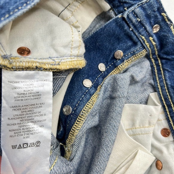 Free People Maggie Mid Rise Straight-Leg Jeans NWT Size 29 - Picture 11 of 12